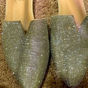 Steve Madden blinged out slides